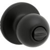 imageKwikset Polo Interior Privacy Door Knob with Lock Door Handle For Bathroom and Bedroom Satin Nickel Keyless Turn Lock Doorknob with Microban ProtectionMatte Black