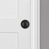 imageKwikset Polo Interior Privacy Door Knob with Lock Door Handle For Bathroom and Bedroom Satin Nickel Keyless Turn Lock Doorknob with Microban ProtectionMatte Black