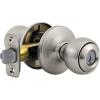 imageKwikset Polo Interior Privacy Door Knob with Lock Door Handle For Bathroom and Bedroom Satin Nickel Keyless Turn Lock Doorknob with Microban ProtectionSatin Nickel
