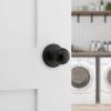 imageKwikset Polo Interior Privacy Door Knob with Lock Door Handle For Bathroom and Bedroom Satin Nickel Keyless Turn Lock Doorknob with Microban ProtectionMatte Black