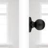 imageKwikset Polo Interior Privacy Door Knob with Lock Door Handle For Bathroom and Bedroom Satin Nickel Keyless Turn Lock Doorknob with Microban ProtectionMatte Black