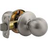 imageKwikset Polo Interior Privacy Door Knob with Lock Door Handle For Bathroom and Bedroom Satin Nickel Keyless Turn Lock Doorknob with Microban ProtectionSatin Nickel