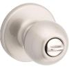 imageKwikset Polo Interior Privacy Door Knob with Lock Door Handle For Bathroom and Bedroom Satin Nickel Keyless Turn Lock Doorknob with Microban ProtectionSatin Nickel