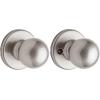 imageKwikset Polo Interior Privacy Door Knob with Lock Door Handle For Bathroom and Bedroom Satin Nickel Keyless Turn Lock Doorknob with Microban ProtectionSatin Nickel