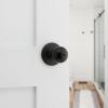 imageKwikset Polo Interior Privacy Door Knob with Lock Door Handle For Bathroom and Bedroom Satin Nickel Keyless Turn Lock Doorknob with Microban ProtectionMatte Black