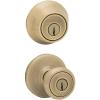 imageKwikset 96950164 695T5CP6ALRCSK6 Tylo Entry Knob Antique BrassAntique Brass