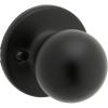 imageKwikset Polo Interior Privacy Door Knob with Lock Door Handle For Bathroom and Bedroom Satin Nickel Keyless Turn Lock Doorknob with Microban ProtectionMatte Black