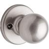imageKwikset Polo Interior Privacy Door Knob with Lock Door Handle For Bathroom and Bedroom Satin Nickel Keyless Turn Lock Doorknob with Microban ProtectionSatin Nickel