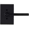 imageKwikset Halifax Entry Door Handle with Lock and Key Secure Keyed Reversible Lever Exterior For Front Entrance and Bedrooms Matte Black Pick Resistant Smartkey Rekey Security and MicrobanKeyed Entry