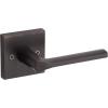 imageKwikset 91540034 Lisbon Door Handle Lever with Modern Contemporary Slim Square Design for Home Hallway or Closet Passage in Iron Matte BlackVenetian Bronze