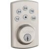 imageKwikset Powerbolt 907 Keyless Entry Deadbolt Electronic Door Lock 6 Button Keypad Auto Locking with Keyed Pick Resistant SmartKey ReKey Security Technology Satin NickelSatin Nickel