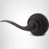 imageKwikset Tustin Interior Passage Door Handle Lever For Closet and Hallway Doors Reversible NonLocking Handle Lever Venetian Bronze with Microban Protection