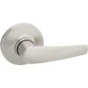 imageKwikset Delta Interior Passage Door Handle Lever For Closet and Hallway Doors Reversible NonLocking Handle Lever Satin Nickel with Microban Protection