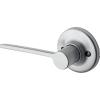 imageKwikset Ladera Dummy Door Handle Single Sided Lever for Closets French Double Doors and Pantry Satin Nickel NonTurning Right Handed Interior PushPull Lever with Microban Protection