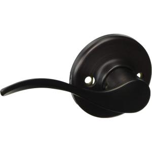 imageKwikset Balboa Dummy Door Handle Single Sided Lever for Closets French Double Doors and Pantry Venetian Bronze NonTurning Left Handed Interior PushPull Lever with Microban ProtectionVenetian Bronze