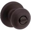 imageKwikset Cove Interior Privacy Door Knob with Lock Door Handle For Bathroom and Bedroom Venetian Bronze Keyless Turn Lock Doorknob