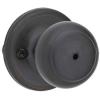 imageKwikset Cove Interior Privacy Door Knob with Lock Door Handle For Bathroom and Bedroom Venetian Bronze Keyless Turn Lock Doorknob