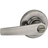 imageKwikset Delta Interior Passage Door Handle Lever For Closet and Hallway Doors Reversible NonLocking Handle Lever Satin ChromeAntique Nickel