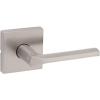 imageKwikset Lisbon Interior Privacy Door Handle with Lock Door Lever For Bathroom and Bedroom Polished Chrome Reversible Keyless Push Button Lock Door LeverSatin Nickel