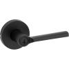 imageKwikset Lisbon Interior Privacy Door Handle with Lock Door Lever For Bathroom and Bedroom Polished Chrome Reversible Keyless Push Button Lock Door LeverMatte Black