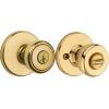 imageKwikset Tylo Entry Door Knob with Lock and Key Secure Keyed Handle Exterior Doorlock Doorknob For Front Entrance and Bedrooms in Polished Brass