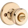 imageKwikset Tylo Entry Door Knob with Lock and Key Secure Keyed Handle Exterior Doorlock Doorknob For Front Entrance and Bedrooms in Polished Brass