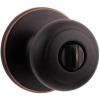 imageKwikset Cove Interior Privacy Door Knob with Lock Door Handle For Bathroom and Bedroom Venetian Bronze Keyless Turn Lock Doorknob
