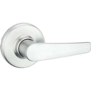 imageKwikset Delta Interior Passage Door Handle Lever For Closet and Hallway Doors Reversible NonLocking Handle Lever Satin ChromeSatin Chrome
