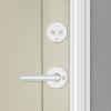 imageKwikset Milan Deadbolt Lock Satin Nickel Round Exterior Keyed Front Entry Door Pick Resistant SmartKey Rekey Security Single Cylinder Dead Bolt with Microban ProtectionPolished Chrome