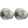 imageKwikset Polo Interior Passage Door Knob Handle For Closet and Hallway Doors NonLocking Doorknob in Satin Nickel with Microban ProtectionSatin Nickel