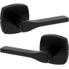 imageKwikset Tripoli Lever Interior Privacy Door Handle with Lock Door Lever For Bathroom and Bedroom Polished Chrome Reversible Keyless Turn LockMatte Black
