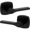 imageKwikset Tripoli Lever Interior Privacy Door Handle with Lock Door Lever For Bathroom and Bedroom Polished Chrome Reversible Keyless Turn LockMatte Black