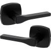 imageKwikset Tripoli Lever Interior Privacy Door Handle with Lock Door Lever For Bathroom and Bedroom Polished Chrome Reversible Keyless Turn LockMatte Black