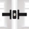 imageKwikset Tripoli Lever Interior Privacy Door Handle with Lock Door Lever For Bathroom and Bedroom Polished Chrome Reversible Keyless Turn LockMatte Black