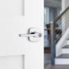 imageKwikset Tripoli Lever Interior Privacy Door Handle with Lock Door Lever For Bathroom and Bedroom Polished Chrome Reversible Keyless Turn LockPolished Chrome
