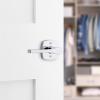 imageKwikset Tripoli Lever Interior Privacy Door Handle with Lock Door Lever For Bathroom and Bedroom Polished Chrome Reversible Keyless Turn LockPolished Chrome