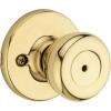 imageKwikset Tylo Interior Privacy Door Knob with Lock Door Handle For Bathroom and Bedroom Satin Chrome Keyless Turn Lock DoorknobPolished Brass