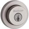 imageKwikset Milan Deadbolt Lock Satin Nickel Round Exterior Keyed Front Entry Door Pick Resistant SmartKey Rekey Security Single Cylinder Dead Bolt with Microban ProtectionSatin Nickel