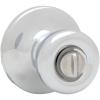 imageKwikset Tylo Interior Privacy Door Knob with Lock Door Handle For Bathroom and Bedroom Satin Chrome Keyless Turn Lock DoorknobSatin Chrome
