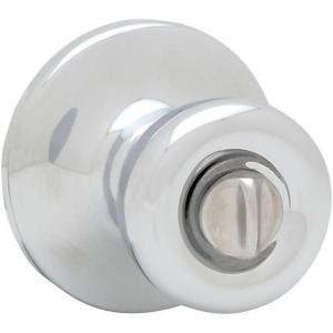 imageKwikset Tylo Interior Privacy Door Knob with Lock Door Handle For Bathroom and Bedroom Satin Chrome Keyless Turn Lock DoorknobSatin Chrome