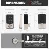 imageKwikset Aura Reach Smart Lock Matter and Bluetooth Enabled Keyless Entry Door Lock Deadbolt Proximity Wakeup Geofence AutoUnlock Satin NickelSatin Nickel