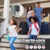 imageKwikset Aura Reach Smart Lock Matter and Bluetooth Enabled Keyless Entry Door Lock Deadbolt Proximity Wakeup Geofence AutoUnlock Satin NickelSatin Nickel
