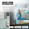 imageKwikset Aura Reach Smart Lock Matter and Bluetooth Enabled Keyless Entry Door Lock Deadbolt Proximity Wakeup Geofence AutoUnlock Satin NickelSatin Nickel
