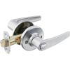 imageKwikset Delta Entry Door Handle with Lock and Key Secure Keyed Reversible Lever Exterior Doorlock For Front Entrance and Bedrooms Satin Chrome Pick Resistant Smartkey Rekey SecuritySatin Chrome