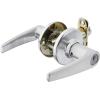 imageKwikset Delta Entry Door Handle with Lock and Key Secure Keyed Reversible Lever Exterior Doorlock For Front Entrance and Bedrooms Satin Chrome Pick Resistant Smartkey Rekey SecuritySatin Chrome