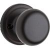 imageKwikset Hancock Interior Passage Door Knob Handle For Closet and Hallway Doors NonLocking Doorknob in Venetian Bronze with Microban Protection1 Count Pack of 1