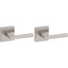imageKwikset Montreal Interior Passage Door Handle Lever For Closet and Hallway Doors Reversible NonLocking Handle Lever Satin NickelSatin Nickel