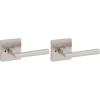 imageKwikset Montreal Interior Passage Door Handle Lever For Closet and Hallway Doors Reversible NonLocking Handle Lever Satin NickelSatin Nickel