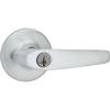 imageKwikset Delta Entry Door Handle with Lock and Key Secure Keyed Reversible Lever Exterior Doorlock For Front Entrance and Bedrooms Satin Chrome Pick Resistant Smartkey Rekey SecuritySatin Chrome