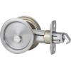 imageKwikset 335 26D RND PCKT DR LCK Round BedBath Pocket Door Lock in Satin Chrome locking lever design might differ1 Count Pack of 1